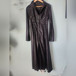 Punk Rave Gothic Vampire Dark Academia Stylish Black Dress Top Tunic